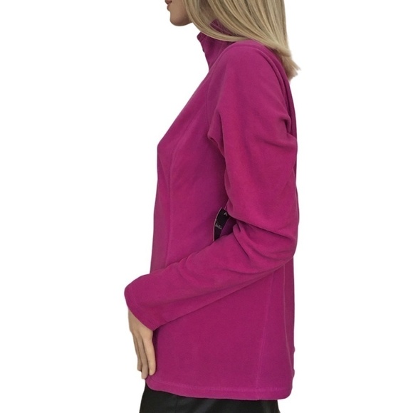 Eddie Bauer Quest ¼ Zip Pullover Top Jacket Super Soft Plush Fleece Magneta - Picture 7 of 16